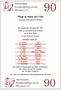 90 Jahre Ambulanter Krankenpflegeverein Pfronten